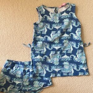 Perfect Lilly Pulitzer Donna Tunic Set in Blue